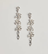 Twinkling Radiance Rhinestone Linear Earrings