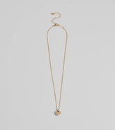 Meet Your Match Faux Pearl Heart Necklace