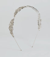 Statement Rhinestone Leaf Headband