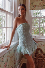Cece Embellished Bandeau Dress Sage