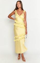 Evan Yellow Maxi Dress