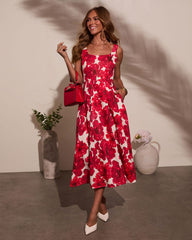 Kallie Floral Midi Dress