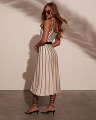 Tell Me More Contrast Midi Dress