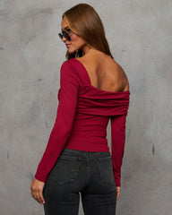 Mandie Ruched One Shoulder Top