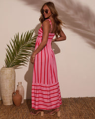 Leima Striped Maxi Dress