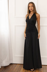 Gloria Black Maxi Dress
