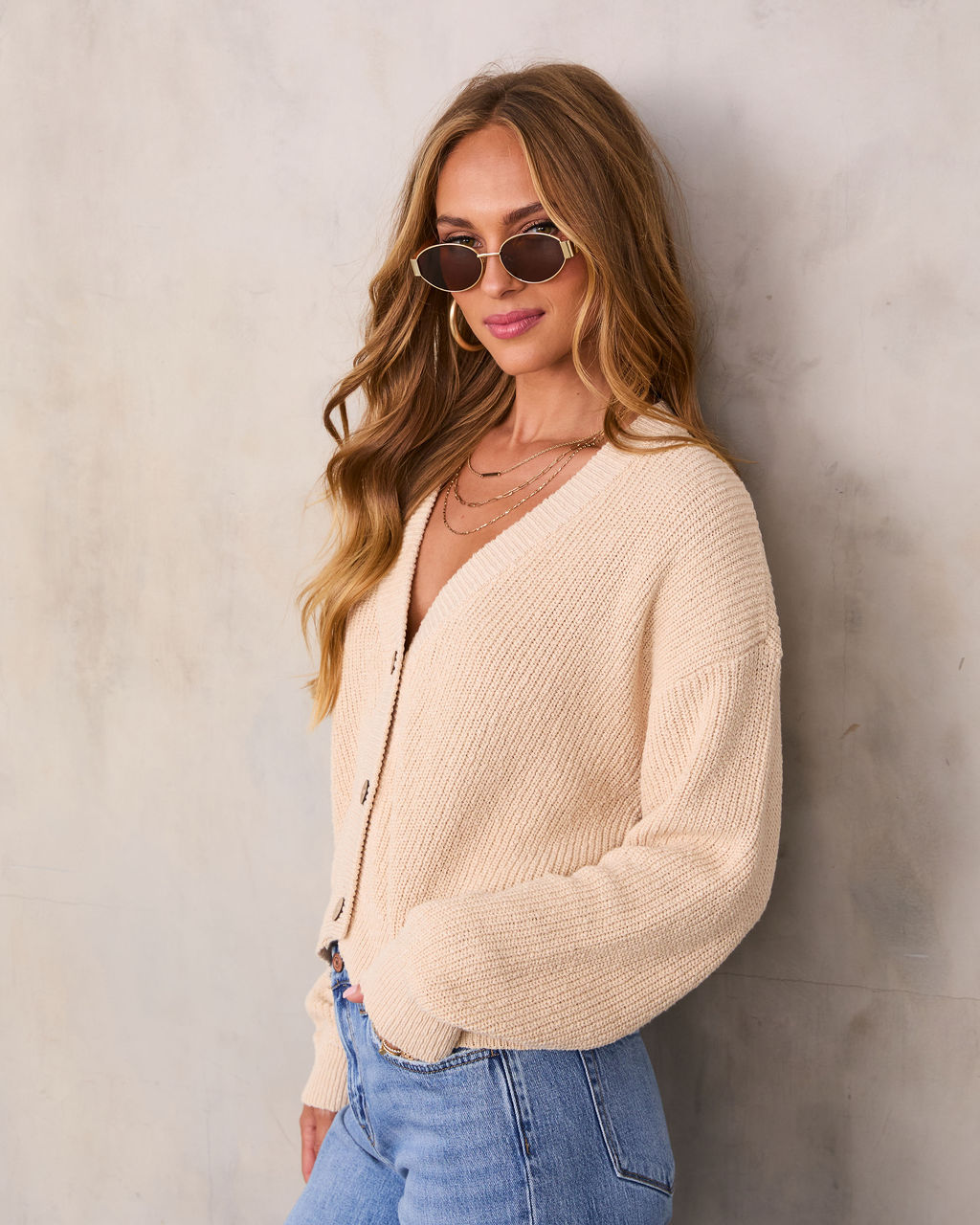 Jovanna Buttoned Cardigan Sweater