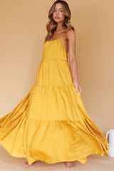 Bora Bora Tied Back Maxi Dress Tangerine