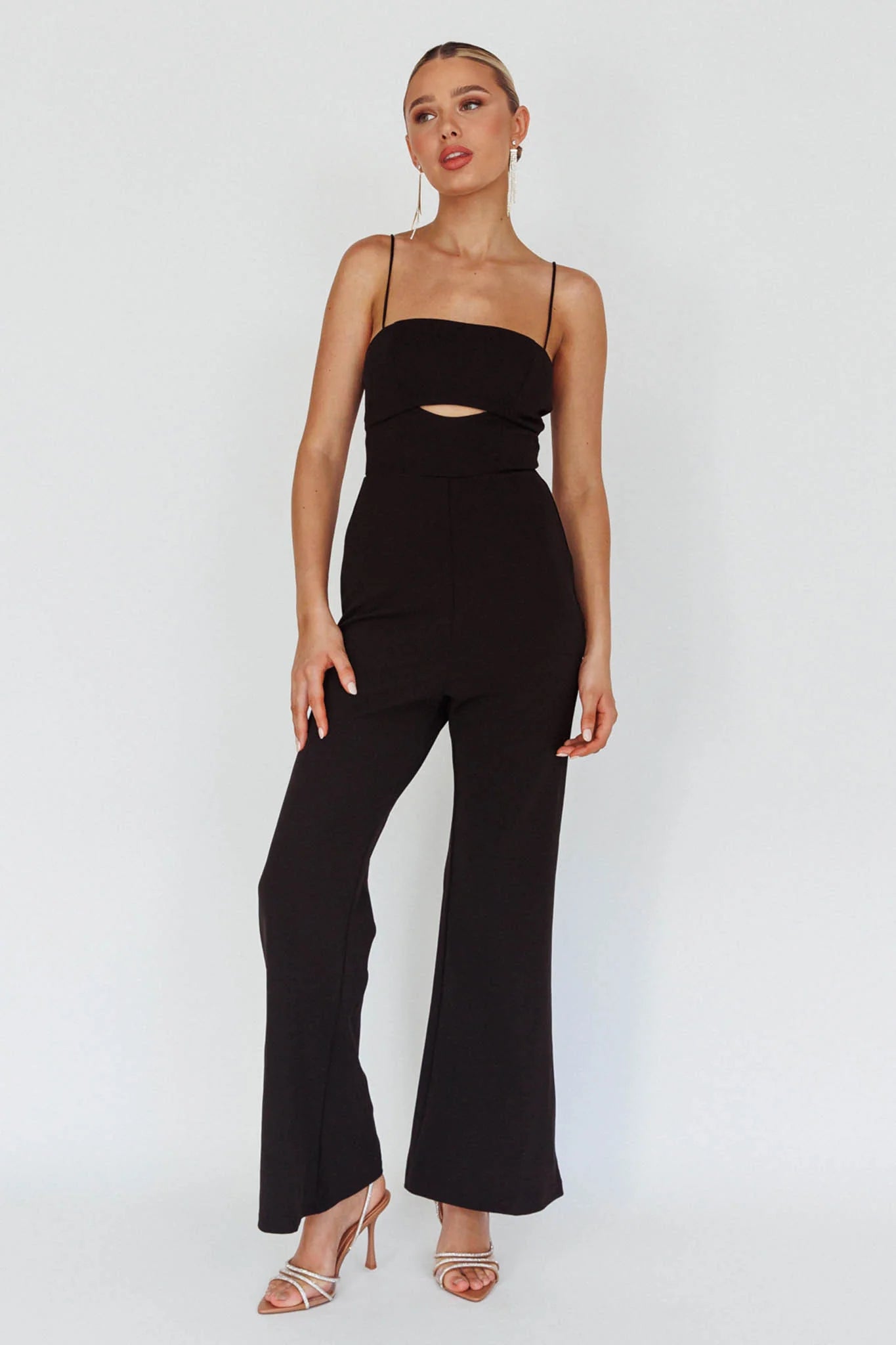 Lyrics Keyhole Jumpsuit Black
