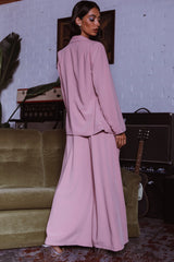 Vous Etes Belle Pleated Waist Pants Blush