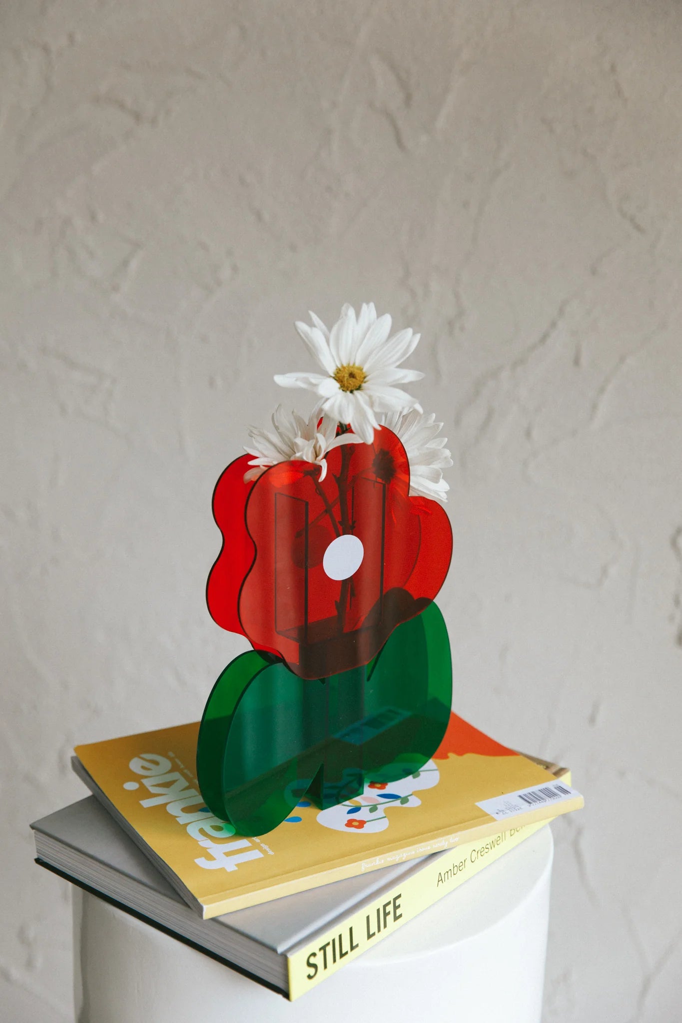 Zephyr Eco-friendly Acrylic Vase Red