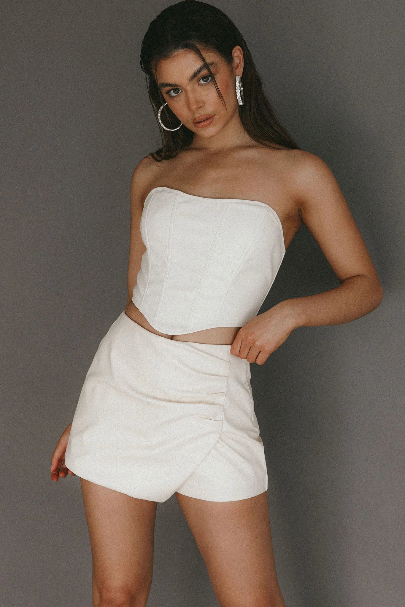 Hannalore Corset Top Ivory