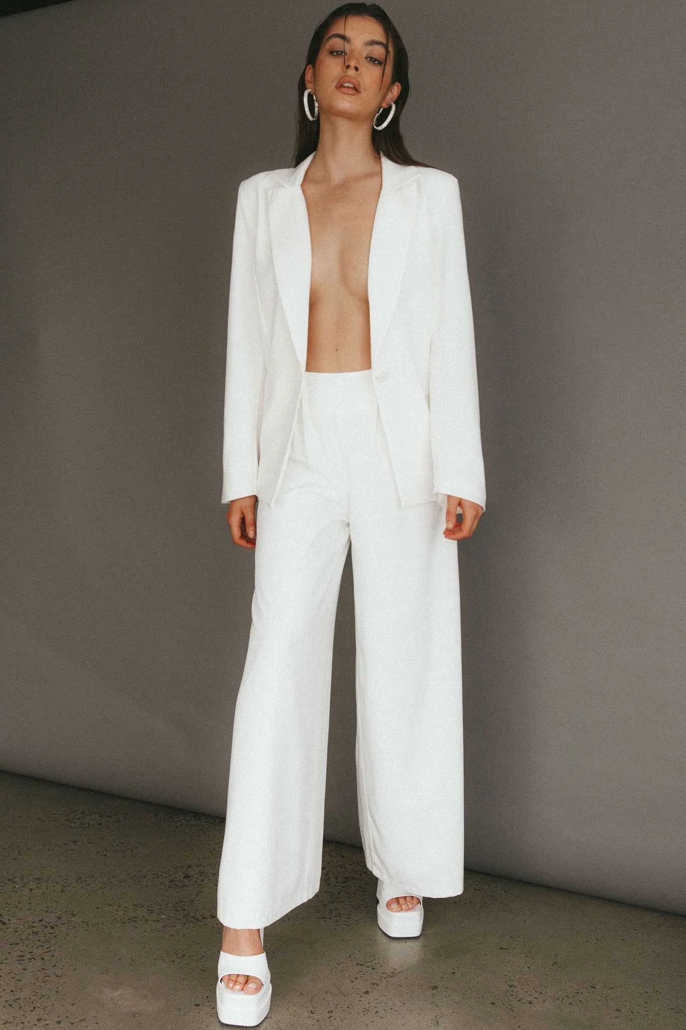 Vous Etes Belle Blazer White
