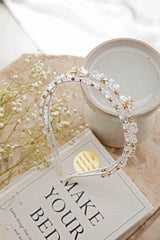 Aurora Crystal & Rhinestone Headband Clear