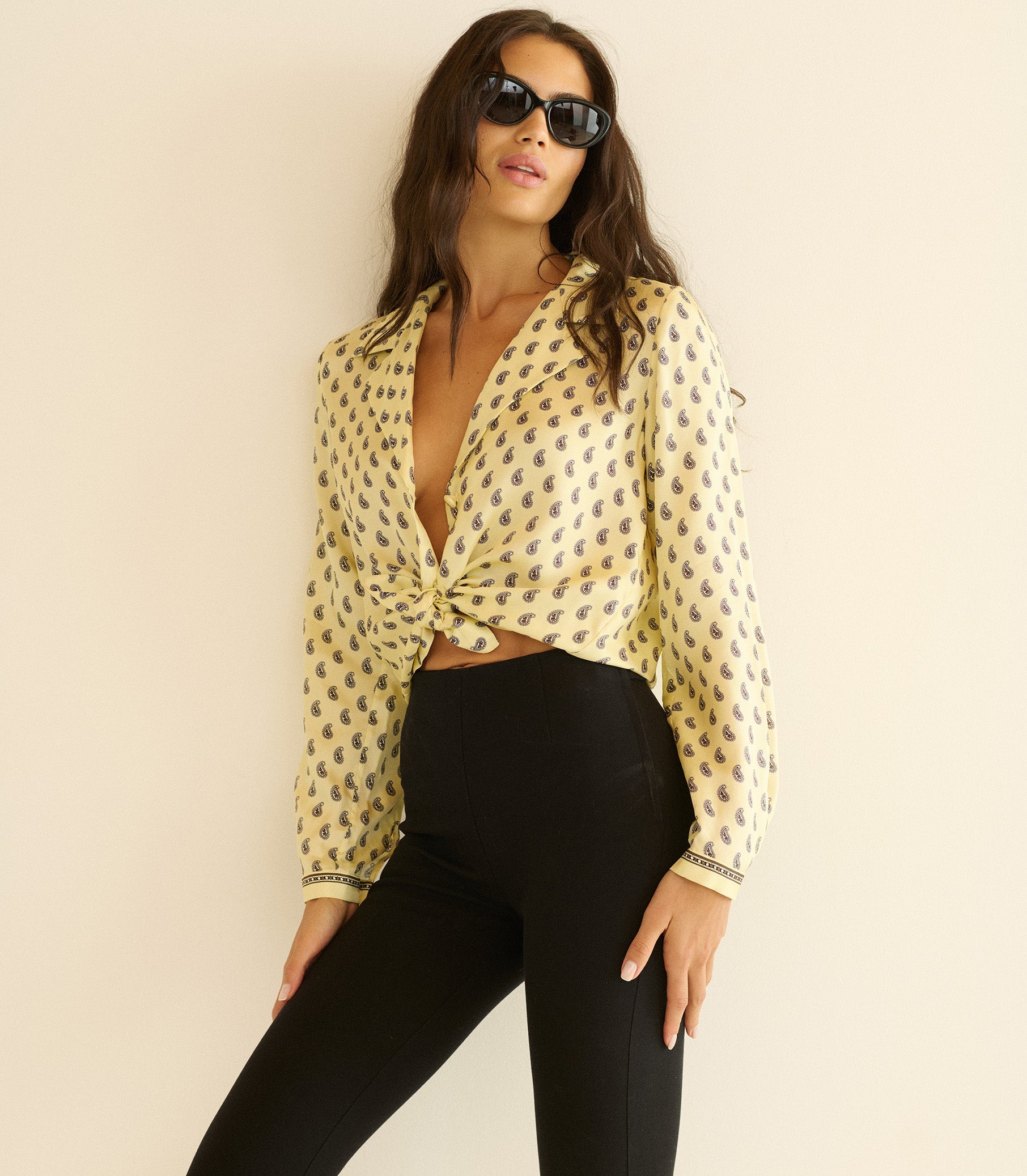 ELENE TOP -- SUNLIGHT TAORMINA PAISLEY