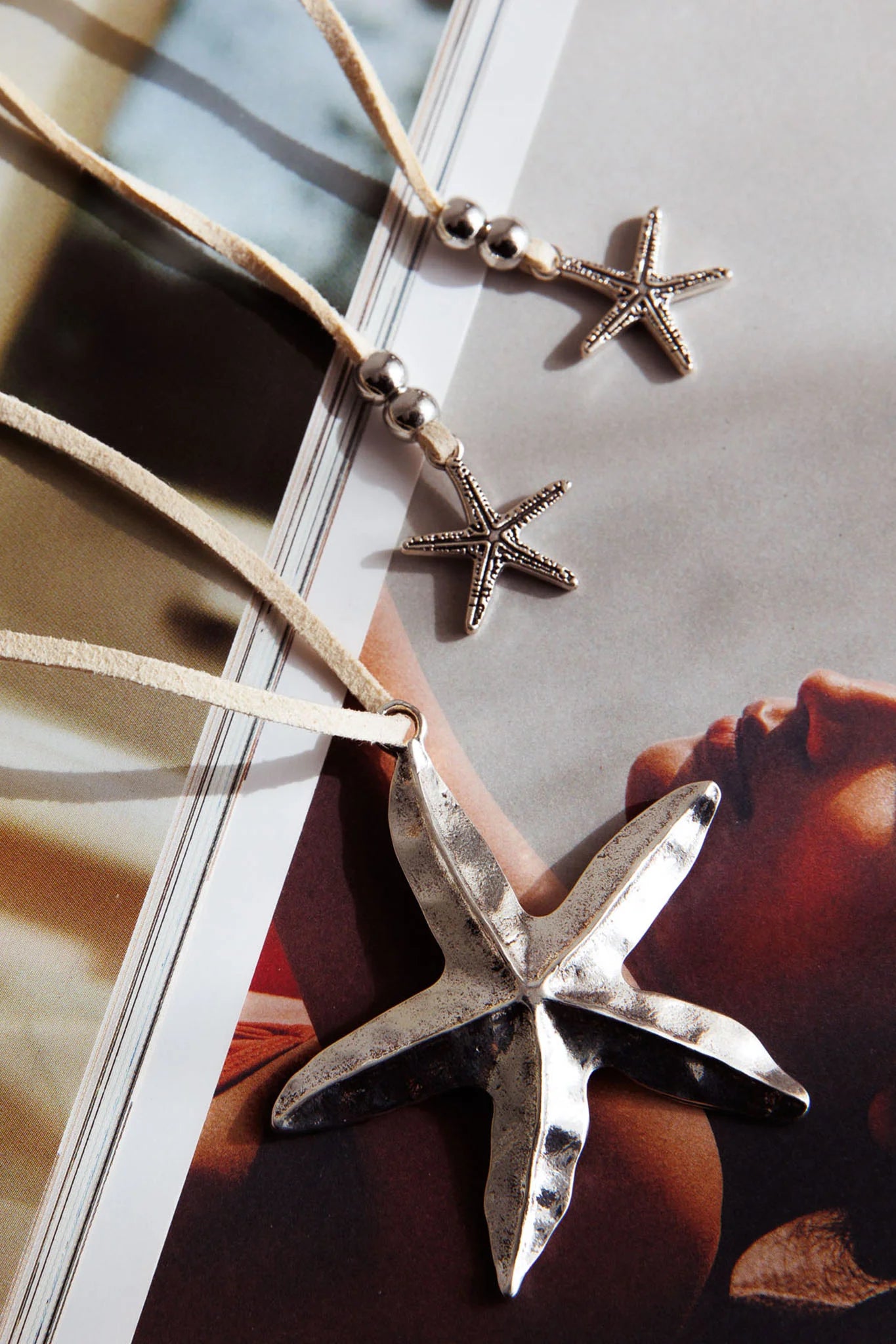 Starfish Pendant Necklace Silver