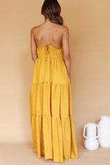 Bora Bora Tied Back Maxi Dress Tangerine
