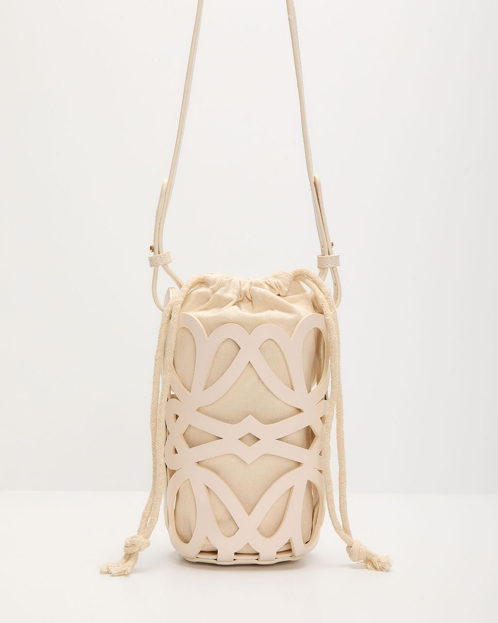 Menah Laser Cutout Pouch Shoulder Bag