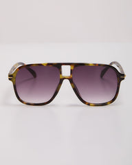 Capriana Large Tortoise Aviator Sunglasses