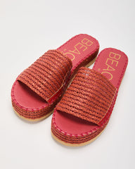Ashlen Raffia Platform Sandals