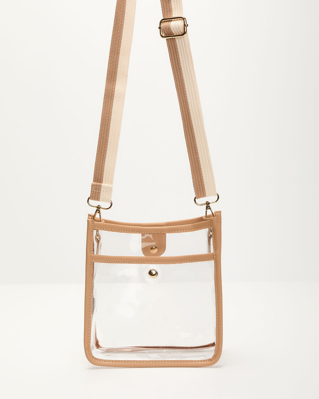 Bag Check Clear PVC Crossbody Bag