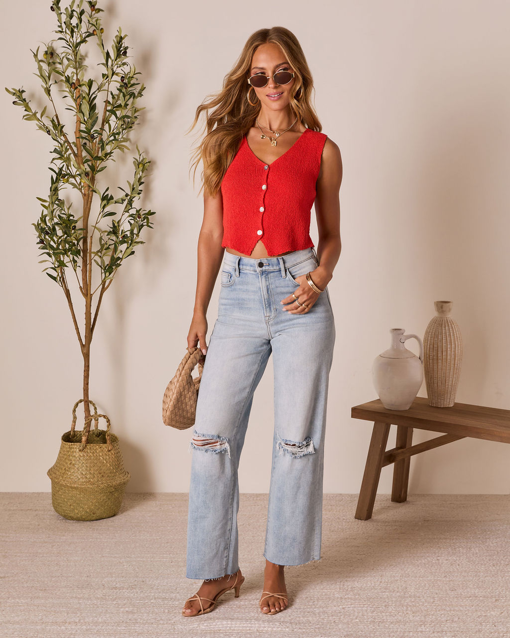 Close to Me Knit Vest Top