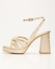 Fairydust Metallic Twist Front Heels