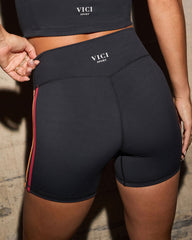 No Limits Contrast Trim High Rise Biker Shorts