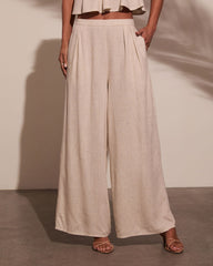 Pipper Pleated Linen Pant