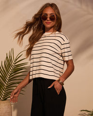 Bernie Striped Crew Neck Top