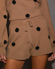 Perfect Spot Drawstring Polka Dot Shorts