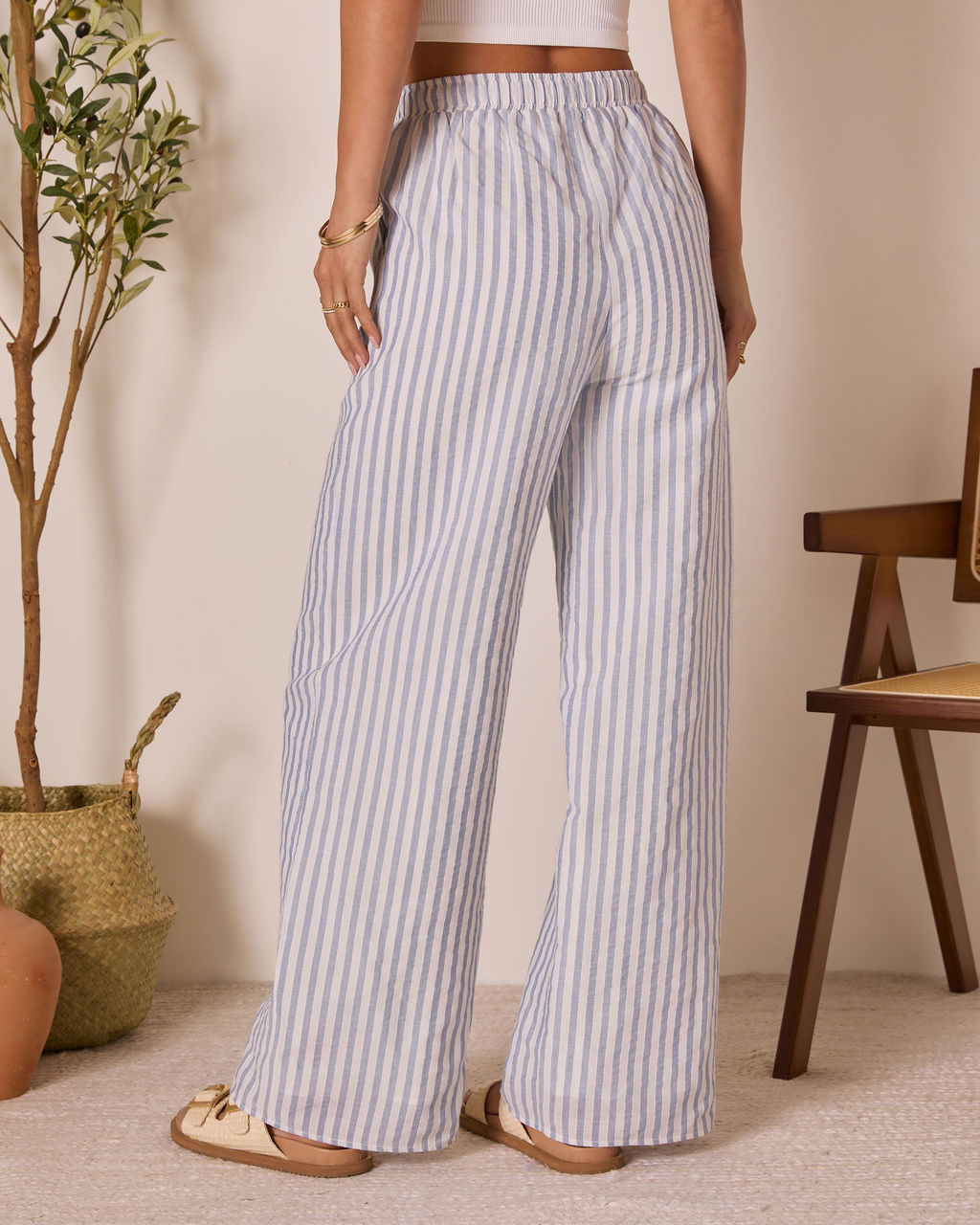 Korra Striped Wide Leg Pants