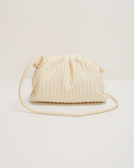 Cinzia Textured Pouch Crossbody Bag