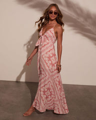 Sun-Kissed Shores Slip Maxi Dress