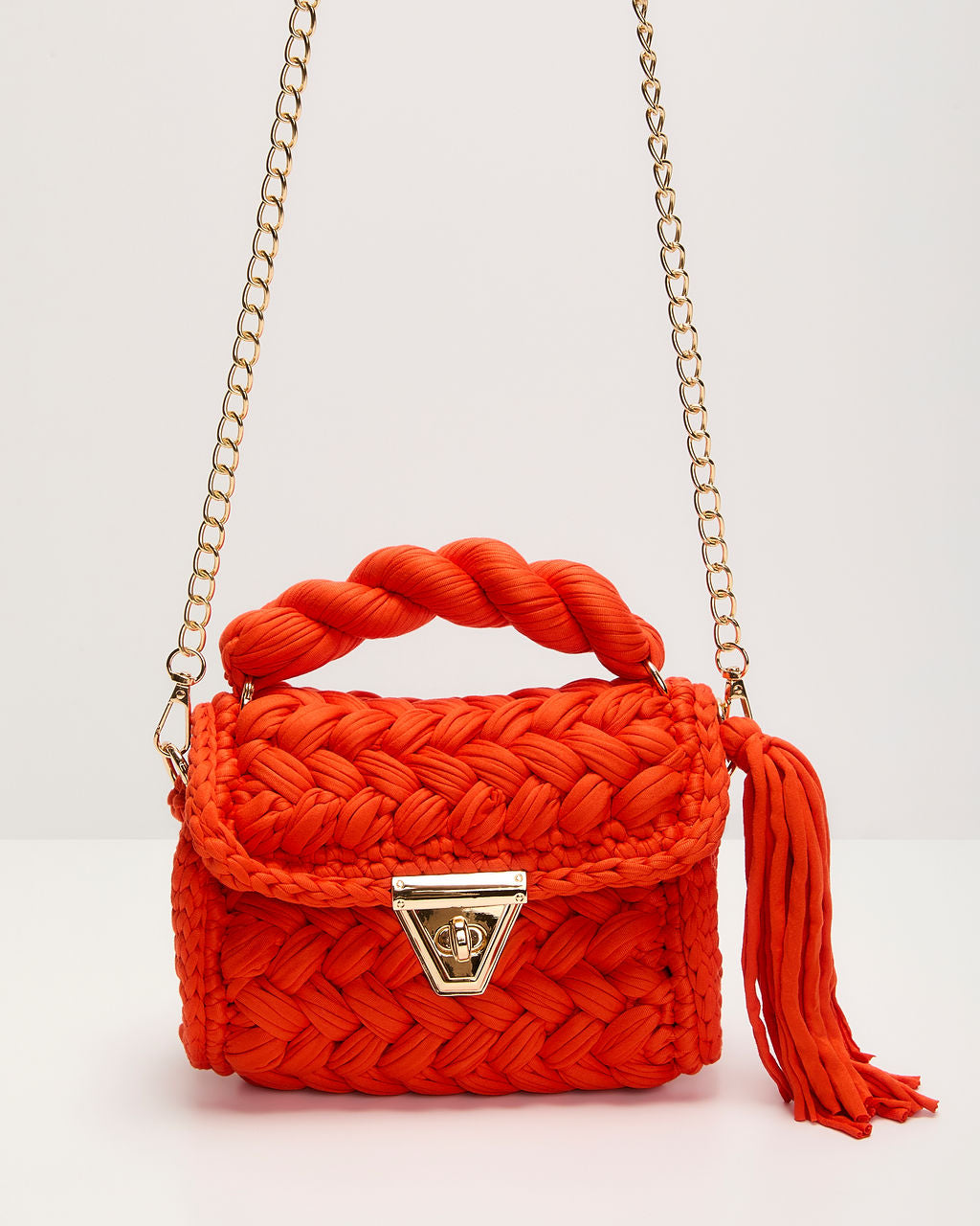 Resort Only Braided Top Handle Bag