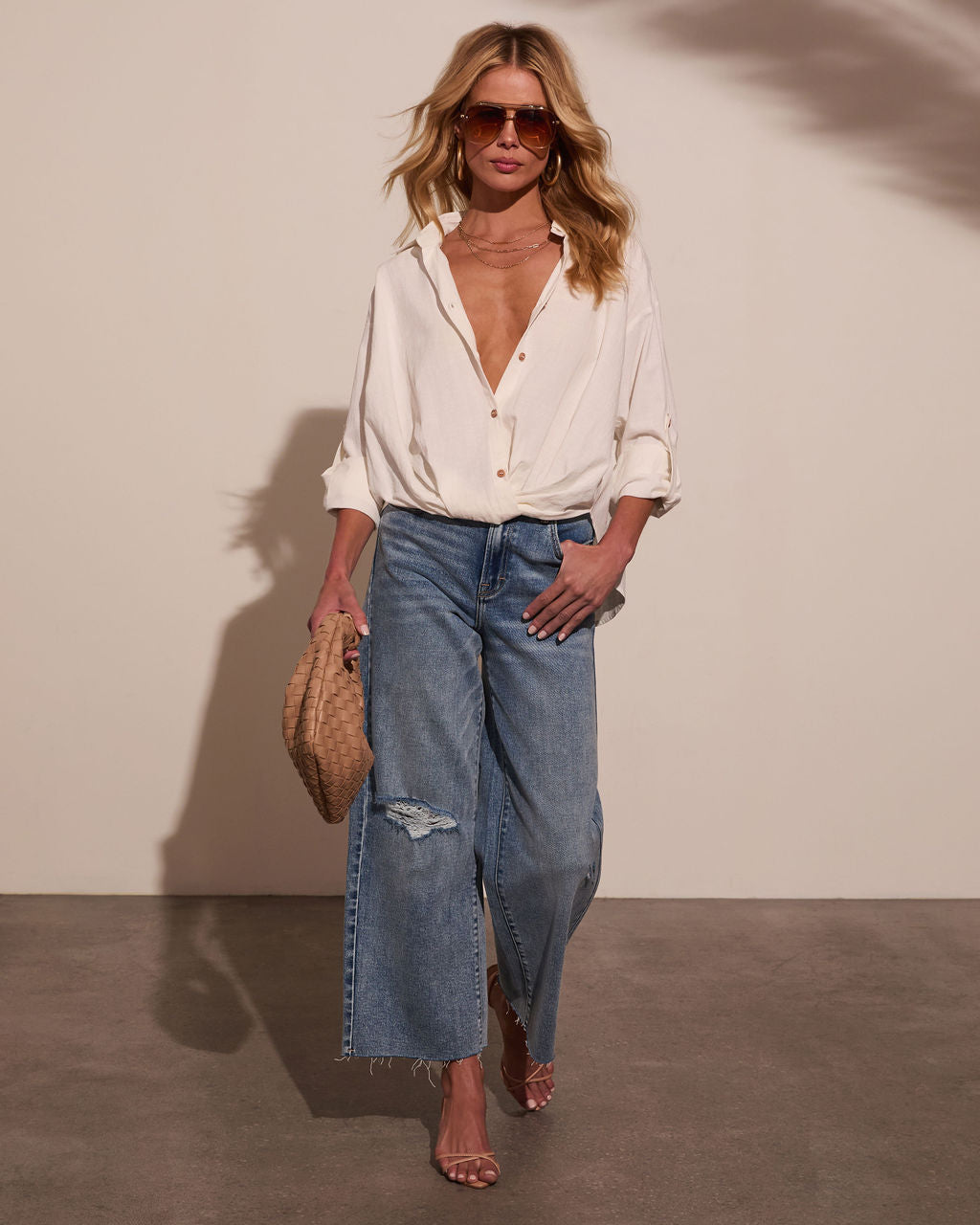 Emmah Button Down Top
