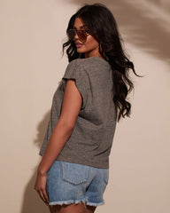 Simple Muse V Neck Top