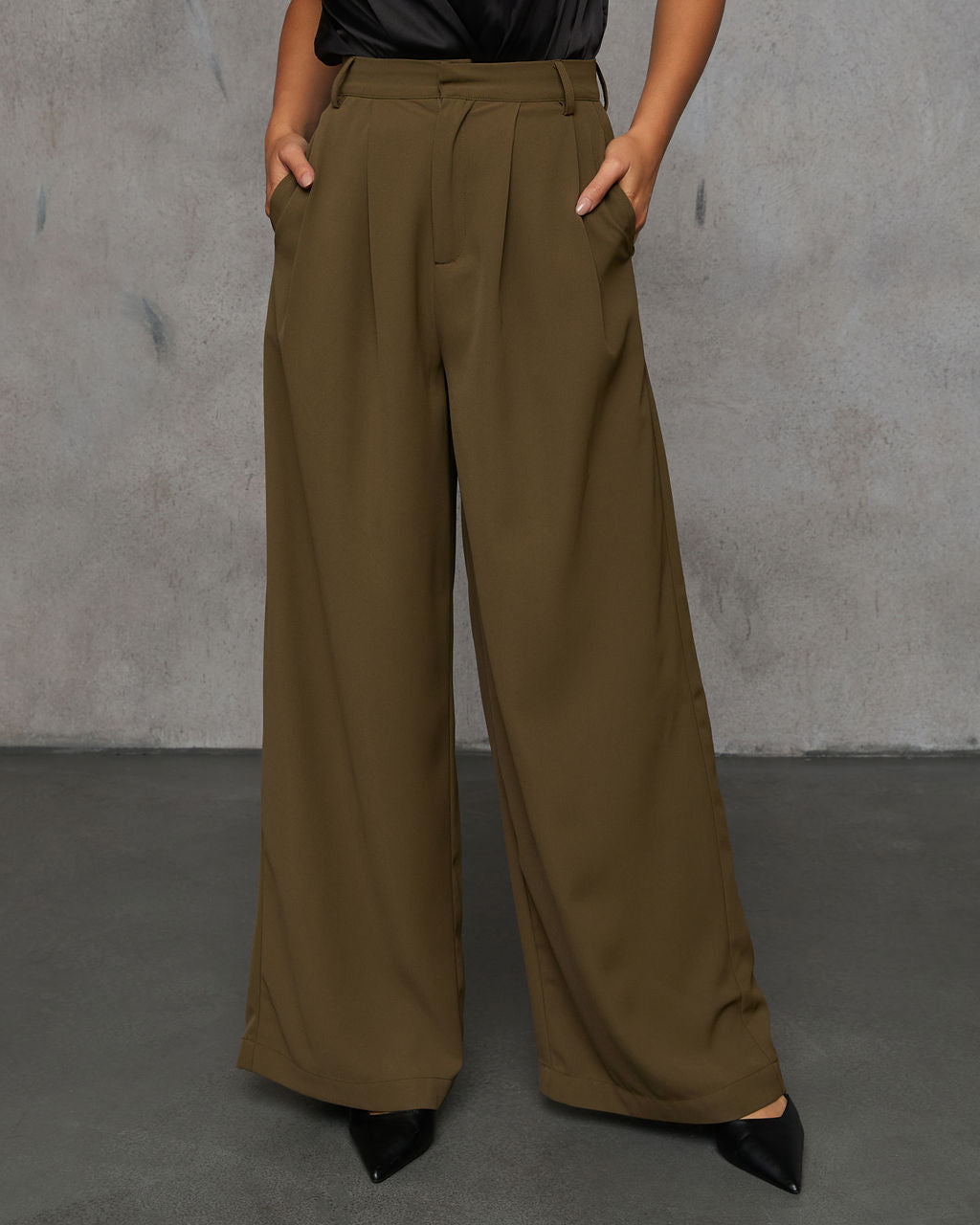 Madrigal Pocketed Wide Leg Pants