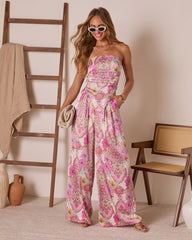Monie Floral Wide Leg Pants
