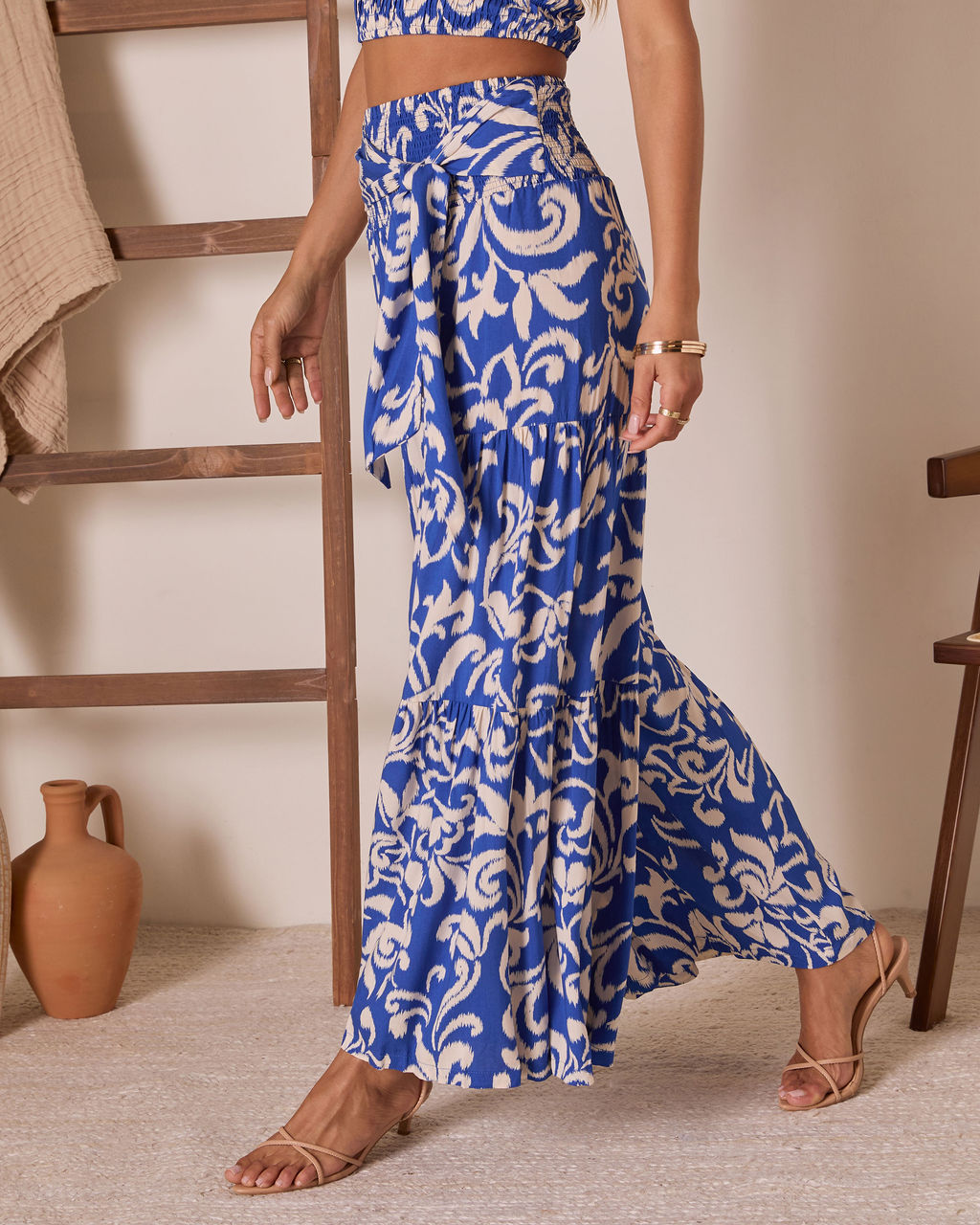 Veniah Abstract Wide Leg Pants