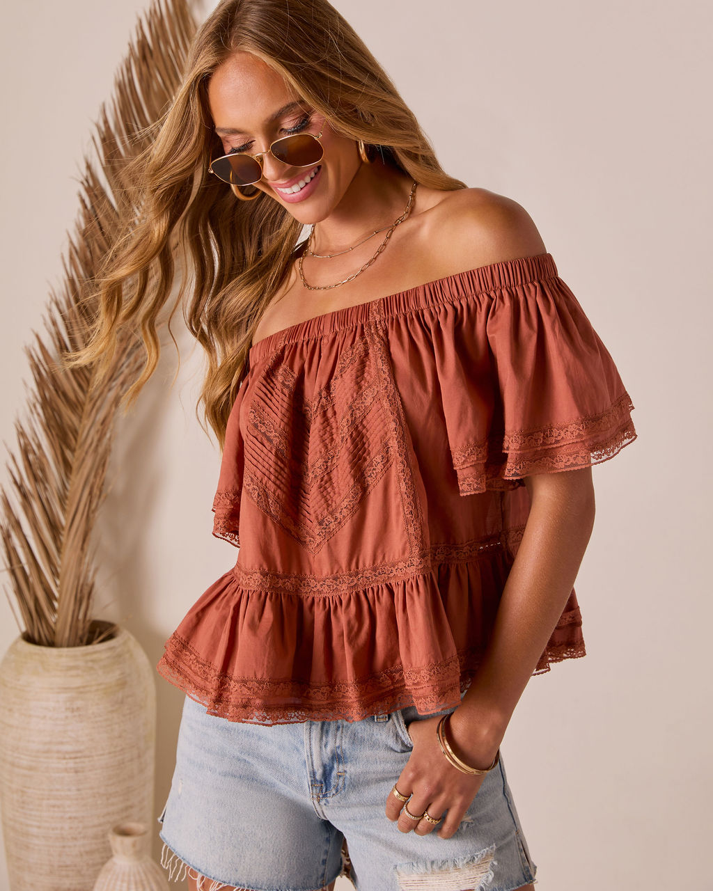Evaline Off The Shoulder Top