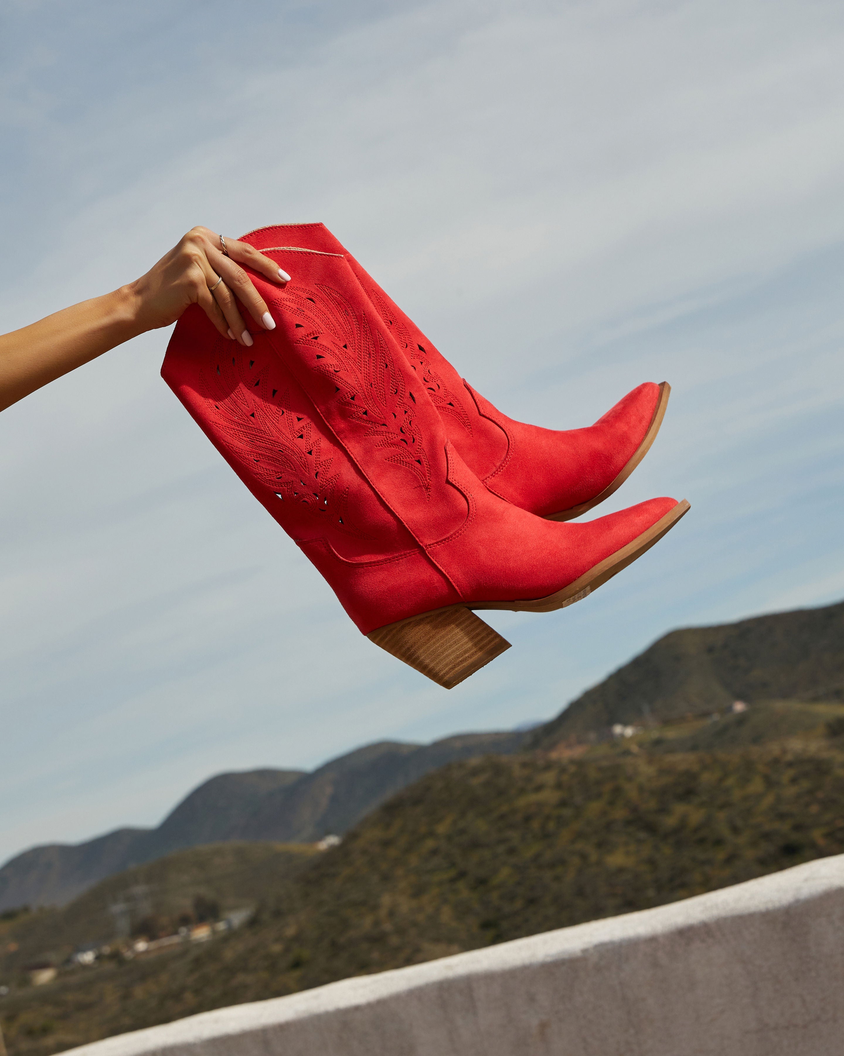 Arnell Laser Cut Western Boot