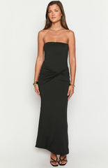 Matilda Black Strapless Maxi Dress