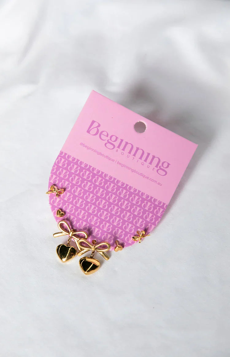 Rianne Gold Earrings 3 Pack