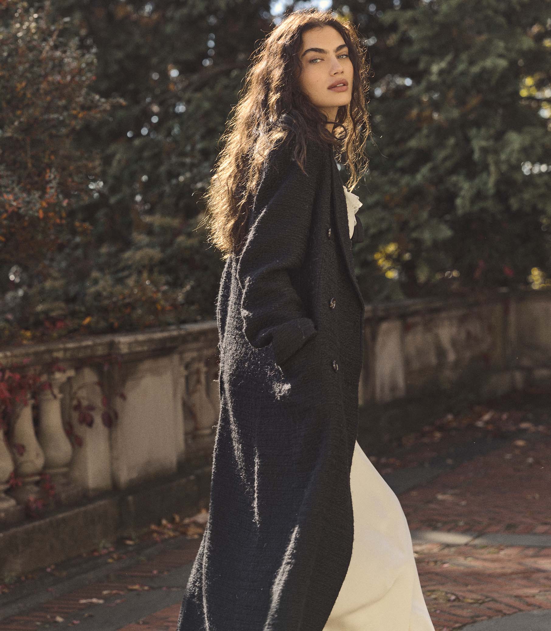 WILHELMINA COAT -- BLACK