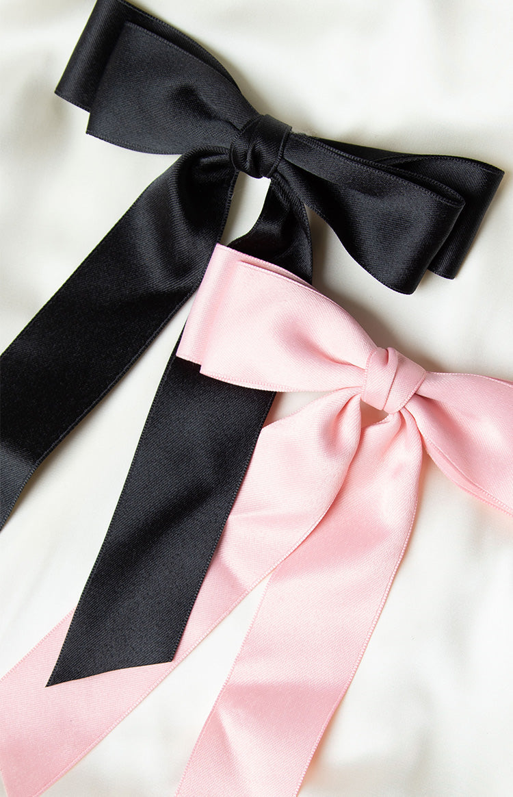 Whimsy Willow Black Bow Hair Clip